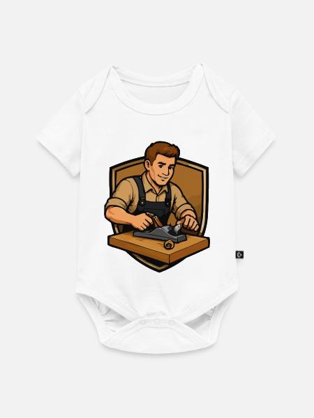 Schmied am Amboss - Baby Premium Kurzarmbody - Weiß