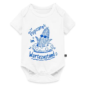 Popcorn Waiting Mode Summer Doodle - Baby Premium short-sleeve bodysuit - white - Front