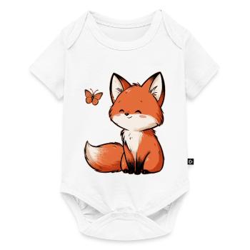 Fox Butterfly - Baby Premium short-sleeve bodysuit - white - Front