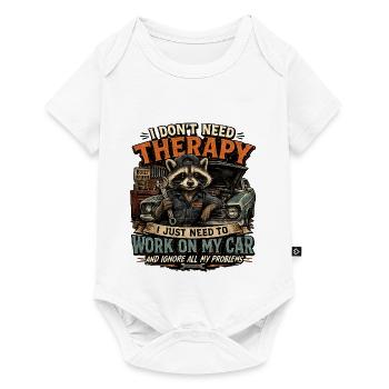 Je n’ai pas besoin de thérapie, j’ai besoin de ma voiture - Body à manches courtes Premium Bébé - blanc - Devant