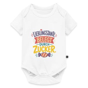 Lieblingstante Belegt durch Zucker - Baby Premium Kurzarmbody - Weiß - Vorne
