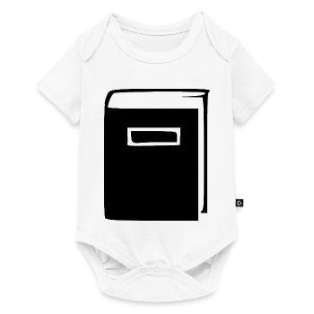 Buch Bücher lesen Geschenk - Baby Premium Kurzarmbody - Weiß - Vorne