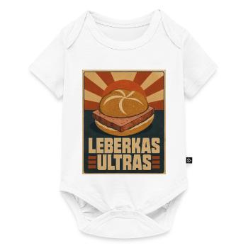 Leberkas Ultras - Baby Premium Kurzarmbody - Weiß - Vorne
