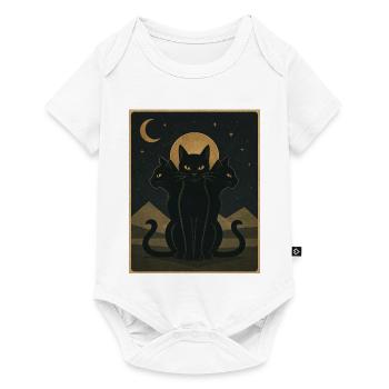 Moonbound Cats - Baby Premium Kurzarmbody - Weiß - Vorne