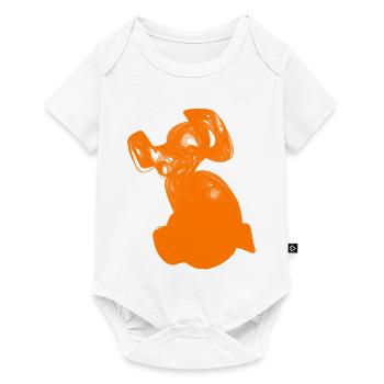 Der orange Hund - Baby Premium Kurzarmbody - Weiß - Vorne