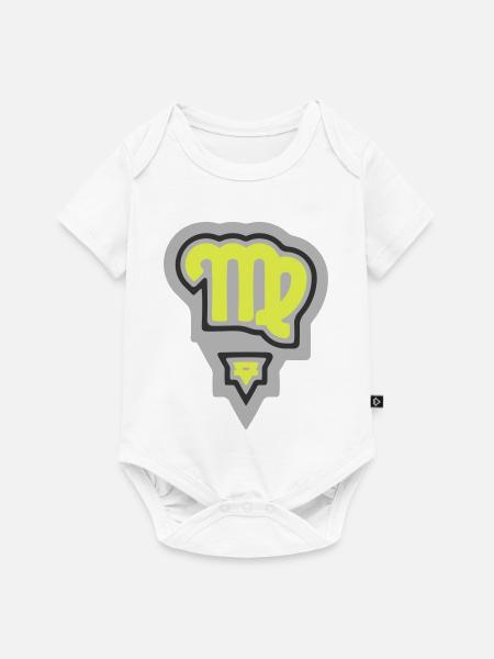 Tierkreis, Stammes-Virgo und Erde - Baby Premium Kurzarmbody - Weiß
