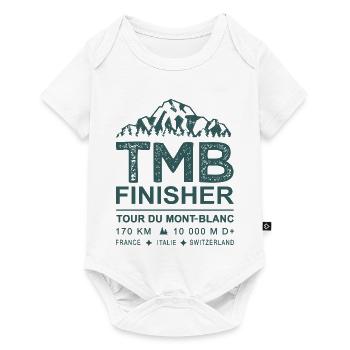 Tour du Mont-Blanc 170 km Trek Outdoor Alpes - Body à manches courtes Premium Bébé - blanc - Devant