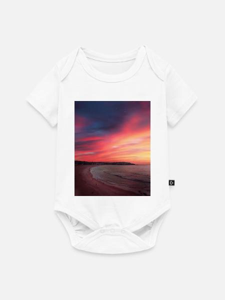 Sunset - Baby Premium Kurzarmbody - Weiß