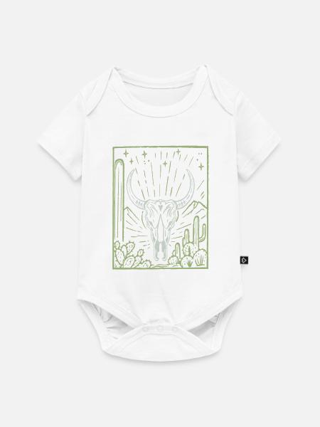Weisse Büffel - Baby Premium Kurzarmbody - Weiß