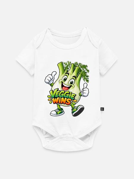Lustiger Fenchel - Baby Premium Kurzarmbody - Weiß