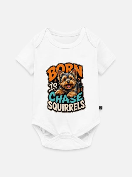 Yorkshire Terrier - Baby Premium Kurzarmbody - Weiß