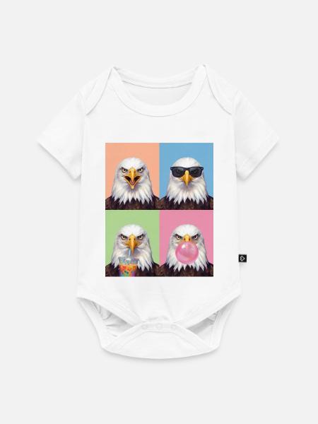 Eagle Adler - Baby Premium Kurzarmbody - Weiß