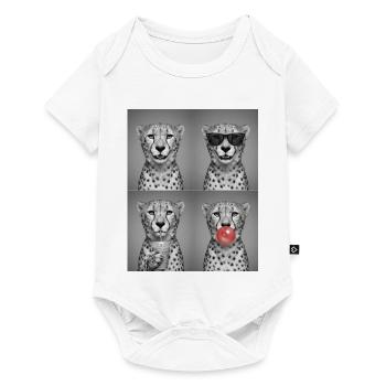 Geparde Gepard - Baby Premium Kurzarmbody - Weiß - Vorne