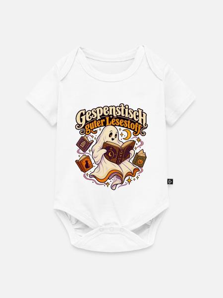 Gespenstisch guter Lesestoff - Baby Premium Kurzarmbody - Weiß