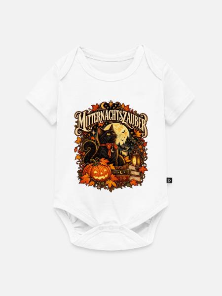 Mitternachtszauber - Baby Premium Kurzarmbody - Weiß