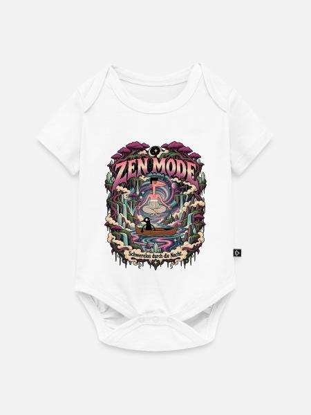 zen - Baby Premium Kurzarmbody - Weiß