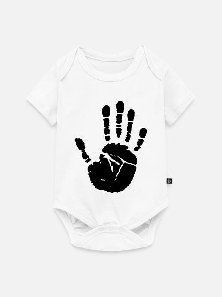 hand - Baby Premium Kurzarmbody - Weiß
