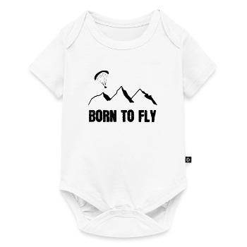 Born to fly - Baby Premium short-sleeve bodysuit - white - Front