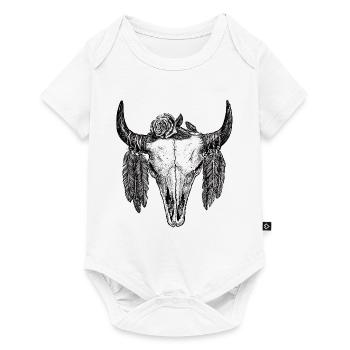 Skull Tattoo II - Baby Premium Kurzarmbody - Weiß - Vorne