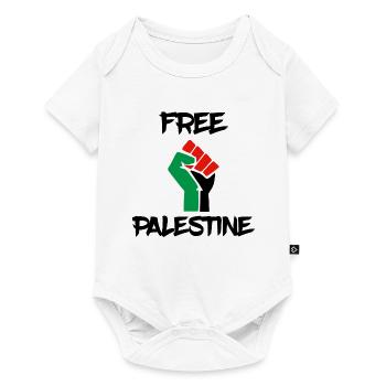 free palestine palestine fist fist - Baby Premium short-sleeve bodysuit - white - Front