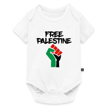free palestine fist fist - Baby Premium short-sleeve bodysuit - white - Front