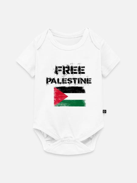 free palestine palästina - Baby Premium Kurzarmbody - Weiß
