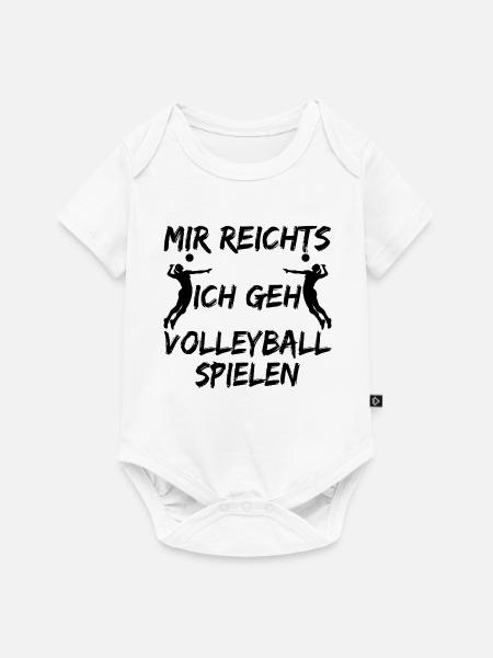 mir reichts ich geh volleyball spielen - Baby Premium Kurzarmbody - Weiß