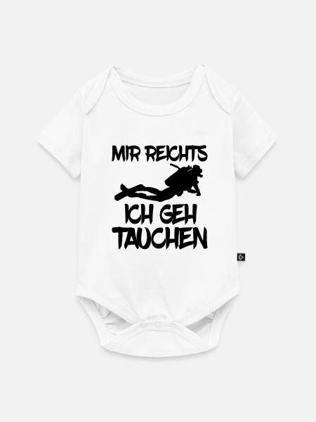 mir reichts ich geh tauchen - Baby Premium Kurzarmbody - Weiß