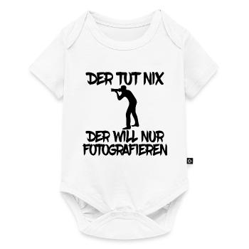 der tut nix der will nur fotografieren fotografie - Baby Premium Kurzarmbody - Weiß - Vorne