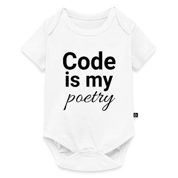 Code is my poetry - Baby Premium Kurzarmbody - Weiß - Vorne
