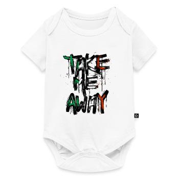 Italy Flag Homesickness Italian Flag Used Look - Baby Premium short-sleeve bodysuit - white - Front