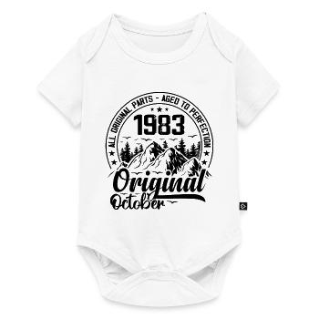 1983 October Original: 41 Years Anniversary Gift - Baby Premium short-sleeve bodysuit - white - Front