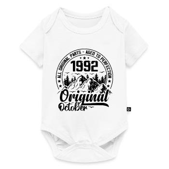 1992 October Original: 32 Years Anniversary Gift - Baby Premium short-sleeve bodysuit - white - Front