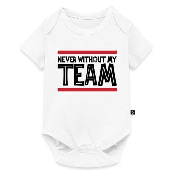 Never without my Team | Colors can be changed - Baby Premium short-sleeve bodysuit - white - Front