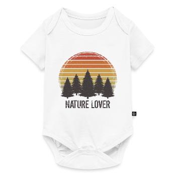 Amoureux de la nature Amoureux de la nature La nature proche de la nature - Body à manches courtes Premium Bébé - blanc - Devant