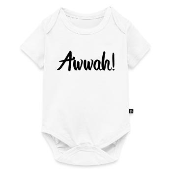 Awwah - Baby Premium short-sleeve bodysuit - white - Front