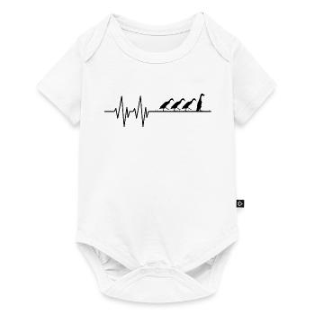 Laufenten Herzschlag Laufente poultry farmers - Baby Premium short-sleeve bodysuit - white - Front