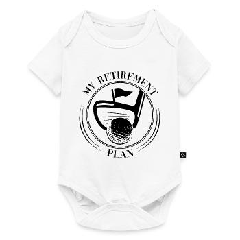 My Retirement Plan Golf Player Golfing Golf Course - Baby Premium Kurzarmbody - Weiß - Vorne