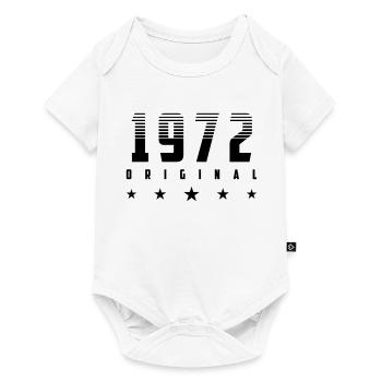 Farbe änderbar | Original 1972 Geburtsjahr - Baby Premium Kurzarmbody - Weiß - Vorne