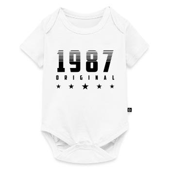 Original 1987 Year of Birth | Color changeable | - Baby Premium short-sleeve bodysuit - white - Front