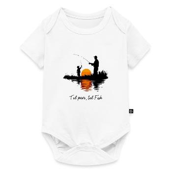 Pêche de père en fils, pêcheurs éternels - Body à manches courtes Premium Bébé - blanc - Devant
