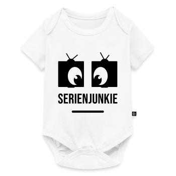 Junkie de la série aux yeux carrés - Body à manches courtes Premium Bébé - blanc - Devant
