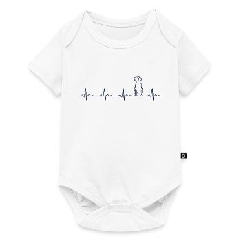Heartbeat Dog Heartbeat Dog - Baby Premium short-sleeve bodysuit - white - Front
