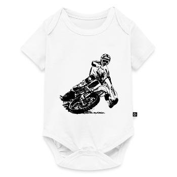 Enduro - Offroad Racer - Baby Premium short-sleeve bodysuit - white - Front