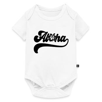 | changeable de couleur Fleurs d’hibiscus Aloha - Body à manches courtes Premium Bébé - blanc - Devant