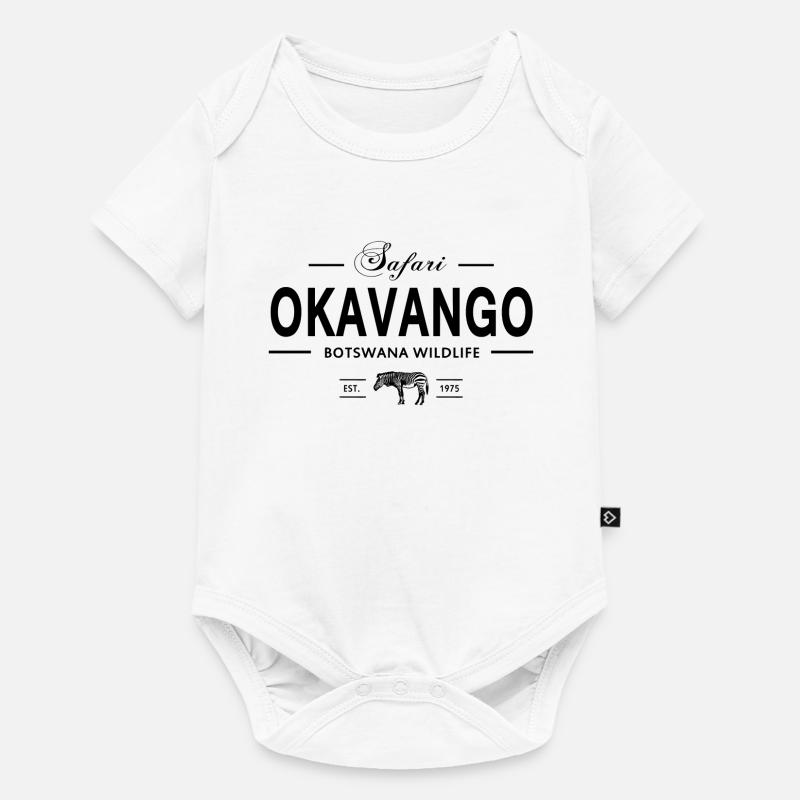 Botswana - Zebra - Baby Premium Kurzarmbody - Weiß