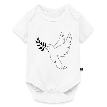 Colombe de la paix - Body à manches courtes Premium Bébé - blanc - Devant