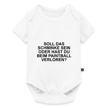 Soll das Schminke sein? - Baby Premium Kurzarmbody - Weiß - Vorne