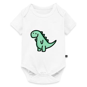 Dino mignon - Body à manches courtes Premium Bébé - blanc - Devant