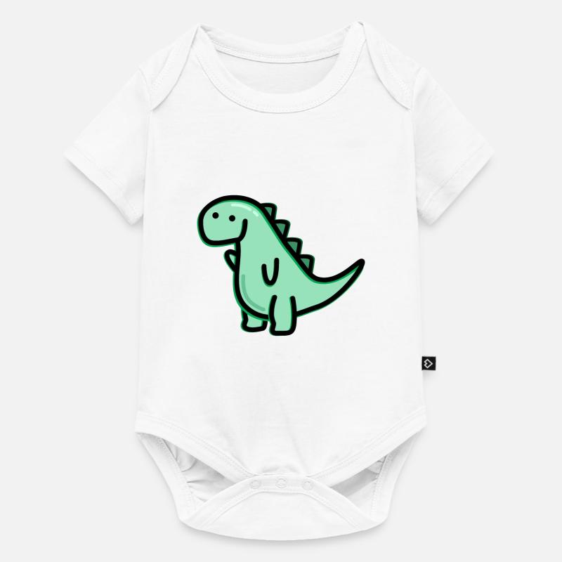 Süßer Dino - Baby Premium Kurzarmbody - Weiß